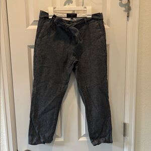 Banana Republic Charcoal Pinstripe Trousers